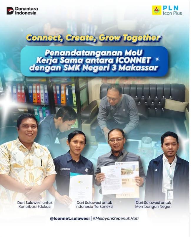 ICONNET dan SMK Negeri 3 Makassar Teken MoU untuk Perkuat Kolaborasi Pendidikan dan Teknologi